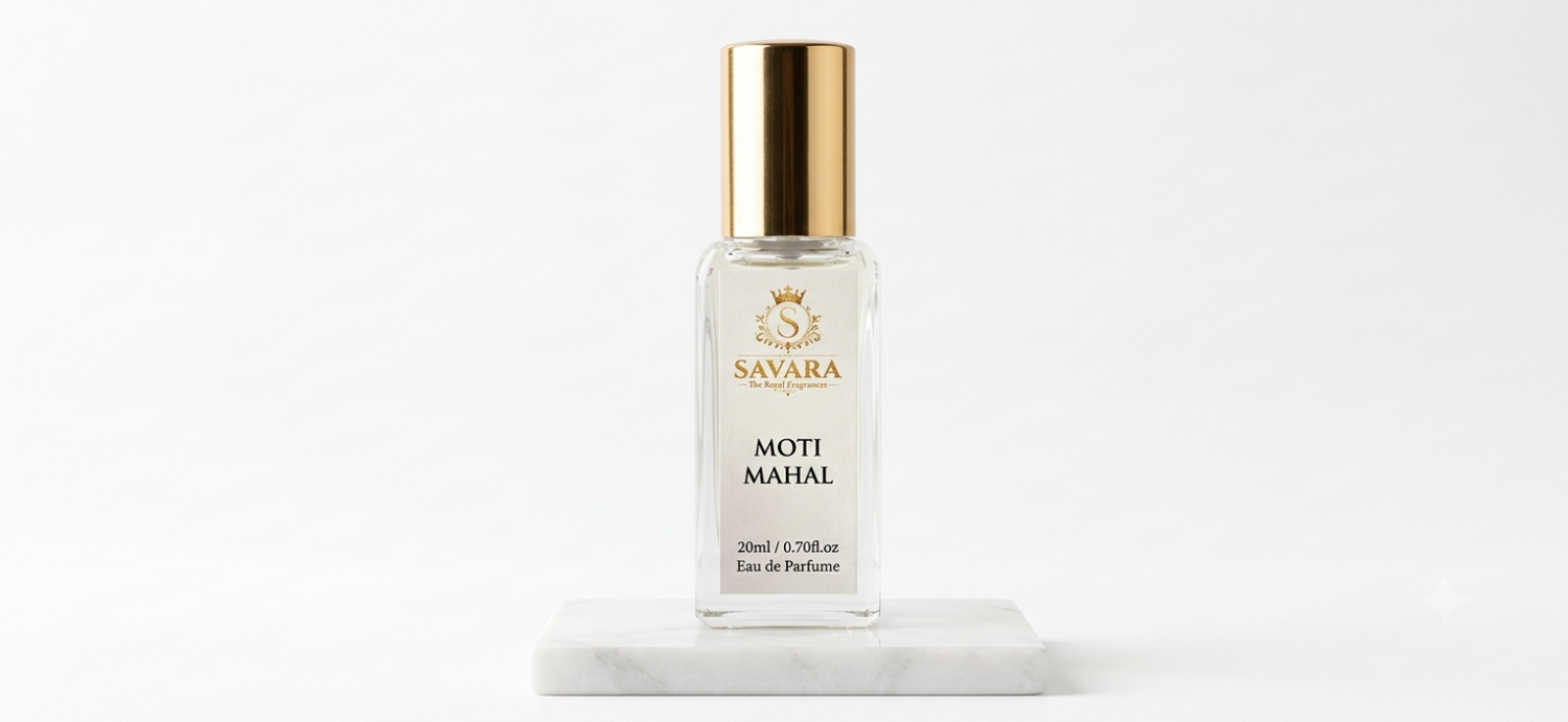 SAVARA MOTI MAHAL – 20% EDP White Oud Perfume for Men & Women