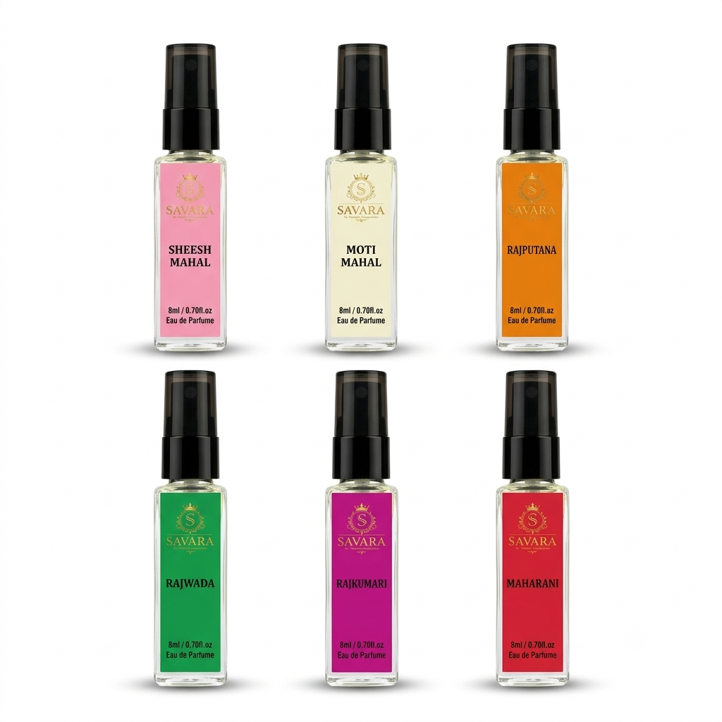SAVARA Discovery Perfume Set for Women – 6 × 8ml | 20% EDP