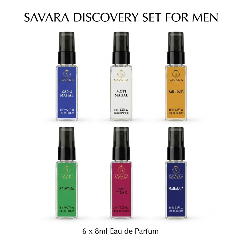 SAVARA Discovery Premium Perfume Set for Men – 6 × 8ml | 20% EDP